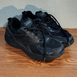 Women's Skecher's Air Cooled Goga Mat Sneakers, Black, Size 10